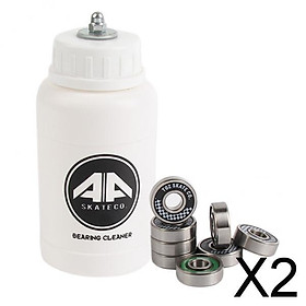 2x1 Set Precision Skate Bearings Cleaner Kit for Inline Skates Roller Skates