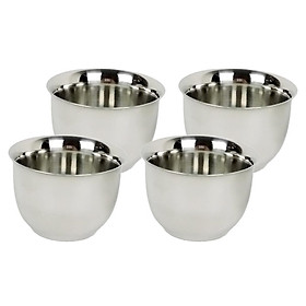Pack of 4, Mini Stainless Steel Coffee Mug Insulated Tumbler 50ml/1.7oz