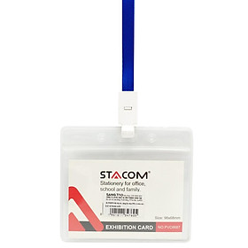 Bảng Tên Nhựa Stacom PVC Có Khóa Kéo Đứng ID-PVC8712 6687