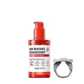 Tinh Chất Giảm Mụn, Phục Hồi Da Cho Da Nhạy Cảm Some By Mi Red Tea Tree Cicassoside Final Solution Serum 50ml + Tặng kèm 1 Băng Đô Tai Mèo ( Màu Ngẫu Nhiên