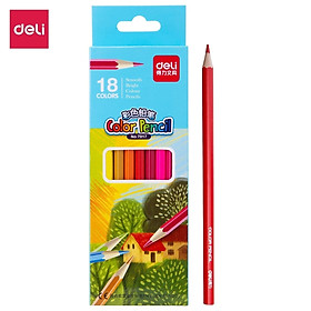 Bút chì màu học sinh Deli - 12 màu/18 màu/24 màu/36 màu - 7016/7017/7018/7019
