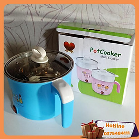 Mua Ca  Nấu Mì  Nấu Lẩu Mini  Nấu Nước Đa Năng Kèm Lồng Hấp 2 Trong 1 - Giao Màu Ngẫu Nhiên - Hàng Loại 1