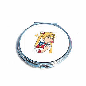 Gương mini cầm tay IN HÌNH Sailor Moon - Thủy Thủ Mặt Trăng anime