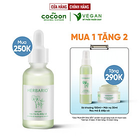 Serum rau má & diếp cá Herbario 30ml sạch mụn thuần chay