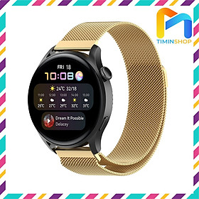 Dây Huawei Watch 3/ 3 Pro - Dây thép, khóa nam châm