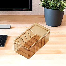 Storage Box Management Box with Compartments Container for Desk Office