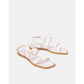 Giày sandal nữ 1cm thời trang juno dây phối khoá sd01118