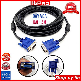 Mua Dây cáp vga dài 1.5m  3m  5m dây đen  đầu xanh  dây VGA giá rẻ