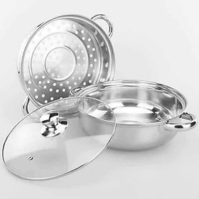 Mua Nồi Hấp Xửng Hấp 2 Tầng Bằng Inox