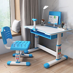 Mua Bộ bàn ghế học sinh chống cận chống gù bàn học thông minh cho bé chỉnh được độ cao có giá đỡ sách và ngăn kéo k80