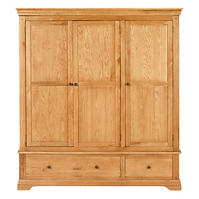 Tủ quần áo Victoria 3 cánh gỗ sồi 1m4