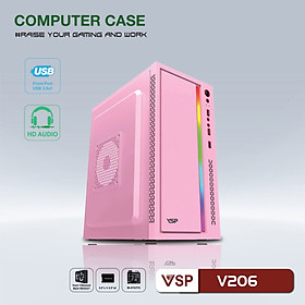 Mua Vỏ Case Máy Tính VSP V206 LED RGB (mATX) - Hàng Nhập Khẩu - NTH