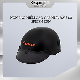 NÓN BẢO HIỂM CAO CẤP NỬA ĐẦU 1/2 SPIGEN ĐEN