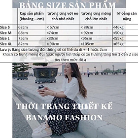 Quần short nữ quần sooc cạp cao 3 khuy túi vuông chất vải vitex ko bai xù thời trang nữ BANAMO 6311