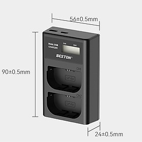 Hình ảnh Bộ Pin LP-E6 2000mAh + Sạc Beston Dùng Cho Máy Ảnh Canon EOS 60D 70D 80D 90D 6D 7D 5D Mark IV 5DSR - Hàng nhập khẩu