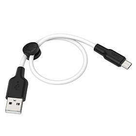 Mua Cáp Sạc USB Sang Micro-USB Hoco  X21 Plus Đồng Bộ Hóa Dữ Liệu Sạc Dài 0 25m - Hàng Chính Hãng