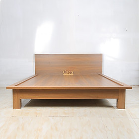 Mua GIƯỜNG NGỦ GỖ MDF MELAMINE MÀU ÓC CHÓ CHÂN CAO
