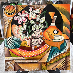 Mua Tranh Sơn Mài - Họa Tiết PICASSO | Size 40x40 cm | Kèm Khung Sơn Mài Cao Cấp