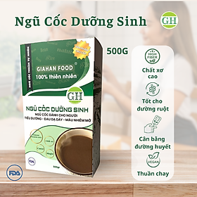 Bột Ngũ Cốc Thuần Chay GiahanFood , Bột ngũ cốc giúp cân bằng đường huyết, nguyên liệu thuần chay và bổ sung protein hoàn chỉnh , Bột ngũ cốc giàu chấ