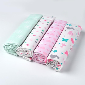 76*76 4 Cái/lốc Muslin Bông Dép Nỉ Cho Bé Swaddles Mềm Sơ Sinh Tã Cho Bé Đầm Bọc Xe Đẩy Bao chơi - PJ3381-4