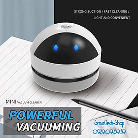 Máy HÚT BỤI KHÔNG DÂY mini cầm tay SPEVI Cartoon thế hệ mới, Cổng sạc USB-Pin 1200MaH vệ sinh máy tính, bàn phím, hút lông thú cưng, bàn làm việc