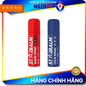 [Combo 2 in 1] 1 Chai Xịt Nóng Starbalm Warm Spray 150ml + 1 Chai Xịt Lạnh STARBALM COLD SPRAY 150ml