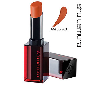 Son Shu Uemura Rouge Unlimited Amplified Matte AM BG 963 Màu Cam Đất (Chất Son Lì Có Dưỡng)