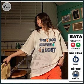 Áo thun unisex tay lỡ, Áo thun unisex nam nữ HATA Fashion in hình cute chất mát mịn mã ZQ41