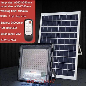 Mua Đèn Pha Chống Lóa Cao Cấp Năng Lượng Mặt Trời mã JD-7120 Công Suất 120W - Mẫu 2021  Khung Nhôm