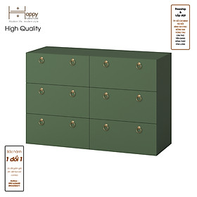 Hình ảnh [Happy Home Furniture] WESLEY, Tủ đựng đồ 6 ngăn kéo ,  120cm x 45cm x 80cm ( DxRxC), THK_044