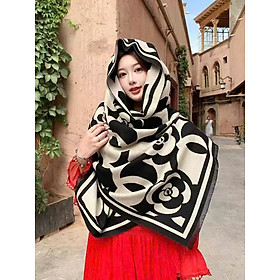 KHĂN QUÀNG CỔ KHĂN CHOÀNG CỔ HOA TRÀ SIÊU VIP SANG TRỌNG DÀNH CHO NỮ
