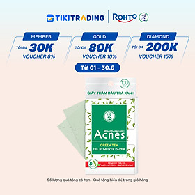 Giấy thấm dầu trà xanh Acnes Oil Remover Paper Green Tea 100 tờ