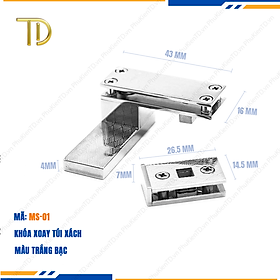 Khóa túi xách, Khóa gài túi xách, khóa cài túi xách cao cấp công nghệ Mạ điệnđộ bền 5-8 năm