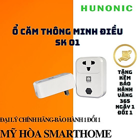 Mua Ổ cắm thông minh Hunonic SK01. Điều khiển từ xa bằng điện thoại thông qua Wifi| Hẹn giờ tự động -2022