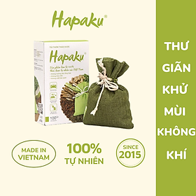 Túi Thơm Thảo Dược Treo Xe Hơi, Khử Mùi Xe, Hương Thơm Thư Giãn Hapaku - 3 Túi