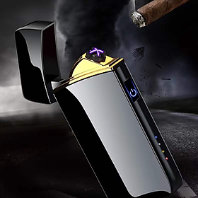 Mua Bật Lửa Điện Cảm Ứng Vân Tay Sạc Pin Tiện Lợi Full Box Kèm Hộp Đựng Sang Trọng+Dây Cáp Sạc Xịn Xò