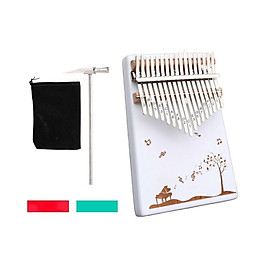 Mua Đàn Kalimba 17 phím gỗ nguyên khối Mahagony PJLIM78-Tặng túi nhung bảo vệ đàn