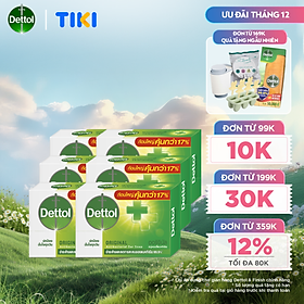 Combo 6 xà phòng Dettol kháng khuẩn 100g