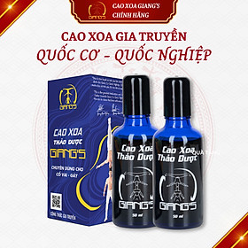 [Combo 02 chai] Cao xoa bóp thảo dược giảm đau Cổ-Vai-Gáy, Dầu xoa bóp gia truyền GIANG'S 50ml