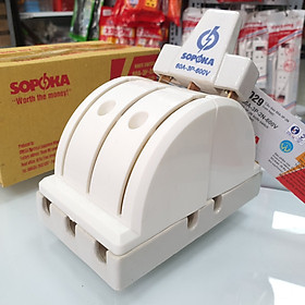 Cầu dao đảo 3 pha 60A 3P 2N 600V cực kẹp D29 Sopoka