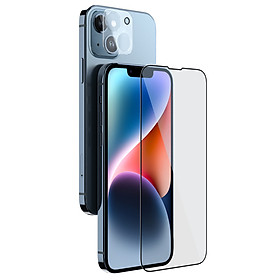 Kính cường lực bảo vệ màn hình và camera cho iPhone 14 / iPhone 14 Plus / iPhone 14 Pro / iPhone 14 Pro Max Nillkin 2-in-1 HD full screen tempered glass - Hàng Chính Hãng