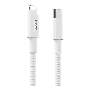 Cáp sạc nhanh PD20W Hoco X56 chân Type-C sang Lightning dây dù chống đứt truyền dữ liệu nhanh cho iPhone dài 1M - Hàng chính hãng