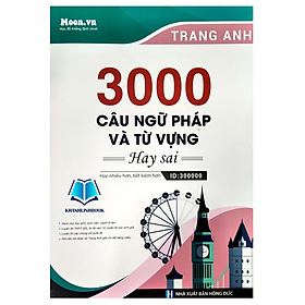 Hình ảnh Sách - 3000 câu Ngữ pháp và Từ vựng hay sai (Moon)