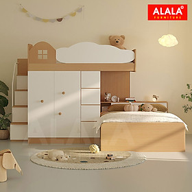 Mua Giường tầng trẻ Em ALALA160 đa năng/ Miễn phí vận chuyển và lắp đặt/ Đổi trả 30 ngày/ Sản phẩm được bảo hành 5 năm từ thương hiệu ALALA/ Chịu lực 700kg