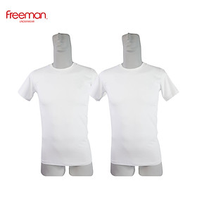 Combo 2 Áo thun nam ngắn tay không cổ cotton cao cấp FREEMAN TSF316