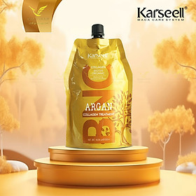 Kem hấp ủ tóc siêu mượt Karseell BNC Argan hair mask 500ml, Dầu hấp ủ tóc hương nước hoa