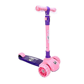 Xe trượt scooter 3 bánh có đèn phát sáng có nhạc - xe trượt panda