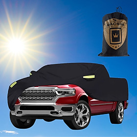 Bạt phủ ô tô bán tải Chevrolet Colorado nhãn hiệu Macsim sử dụng trong nhà và ngoài trời chất liệu Polyester - màu đen