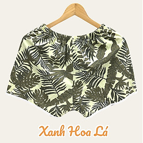 Quần ngắn ngủ nữ, thun cotton, thoáng mát, mặc nhà, đi chơi, ống rộng, lưng thun, co dãn, họa tiết đa dạng