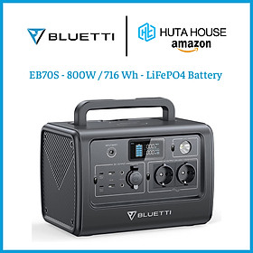 Mua Trạm sạc dự phòng (hàng có sẵn) BLUETTI EB70S- 716Wh- 800W/110V-1000W/220V-Trạm điện di động Trạm năng lương di động  cúp điện  mất điện  cắm trại  ngoài trời  camping  máy phát điện